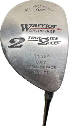 Ladies Warrior Custom Golf True Lies 2000 11.25* 2 Wood Graphite Shaft RH 43”L