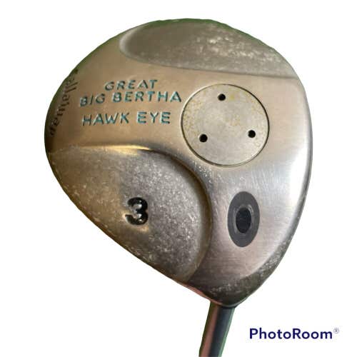 Ladies Callaway Great Big Bertha Hawk Eye 3 Wood Gems W Flex Graphite RH 42.25”L