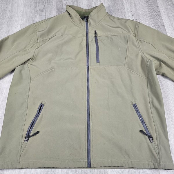 Mountain Khakis Mens Green Full Zip Fleece Hike Camp Jacket Size: XL