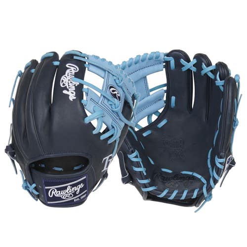 PRO204-2RAYS-RightHandThrow Rawlings Heart of the Hide Tampa Bay Rays Baseball G