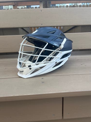 Navy blue cascade XRS lacrosse helmet