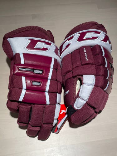 CCM 4Roll Pro Gloves - 14” Maroon
