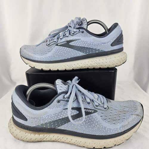 Brooks Glycerin 18 Womens Running Walking Shoes Blue Athletic Sneakers Size 10