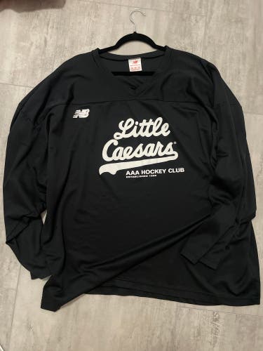 Little Caesars Hockey Practice Black Used Men's Jersey