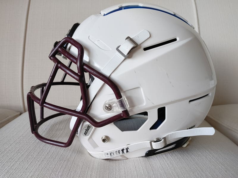 schutt ホワイト ヘルメット LARGE Vintage Large Schutt AIR Football Helmet Thru JR Complete