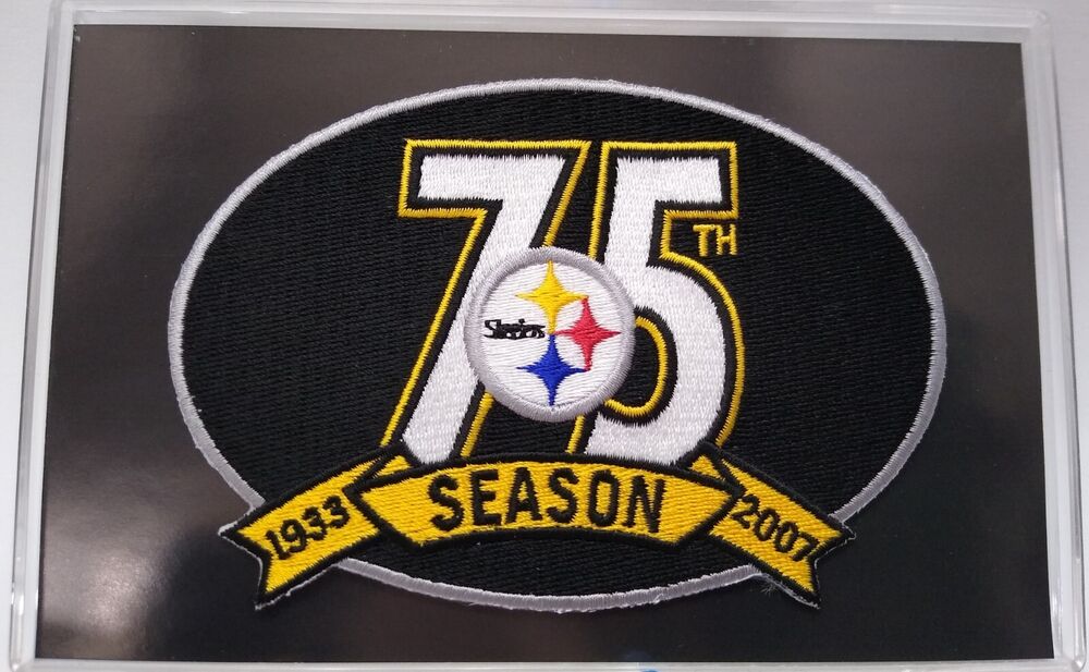 1933-2007  PITTSBURGH STEELERS 75th ANNIVERSARY COMMEMORATIVE NFL PATCH