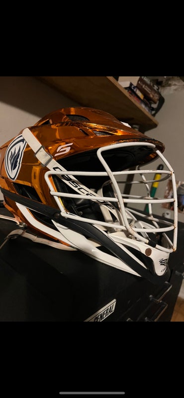 Lacrosse helmet chrome orange cascade s