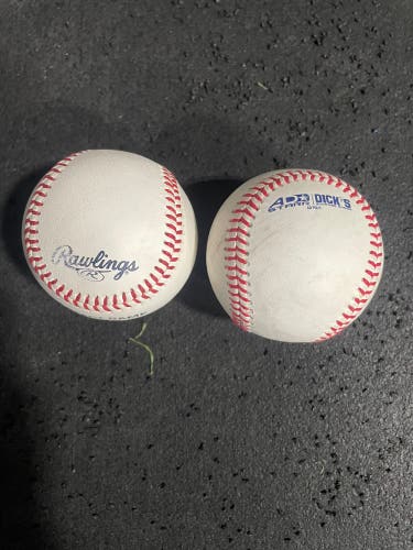 Used Perfect Game Rawlings And AD Starr Baseballs