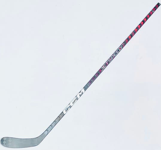 Like New Red CCM Jetspeed FT5 Pro Hockey Stick-RH-P28-95 Flex-Grip