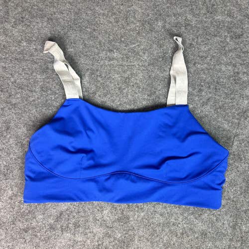 Fabletics Womens Bra Sports 2XL XXL Blue Wireless Gym Performance Athleisure Top