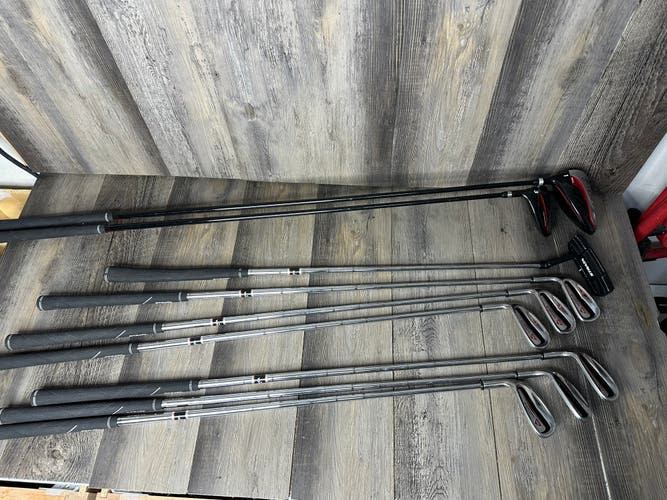 Callaway Strata Plus Mens 9 Piece Golf Set Lefty 6-SW Irons Driver Putter Steel