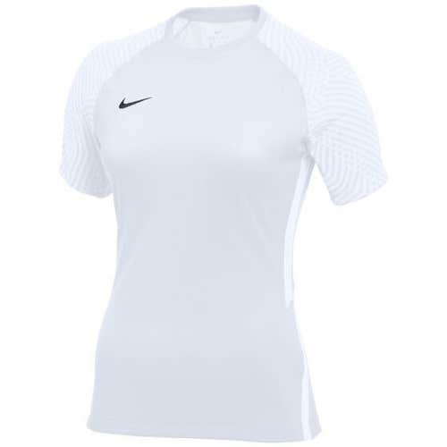 Nike Womens DriFIT CW3555 Strike II Size Small White Soccer Jersey NWT $50