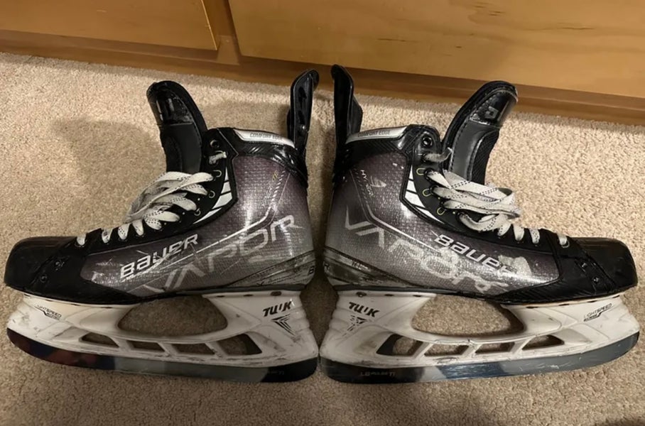 Senior Used Bauer Vapor Hyperlite Hockey Skates Pro Stock 11