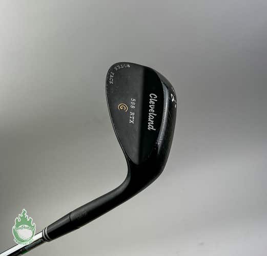 Used RH Cleveland Black 588 RTX Rotex Face Wedge 56*-10 Wedge Flex Steel Golf