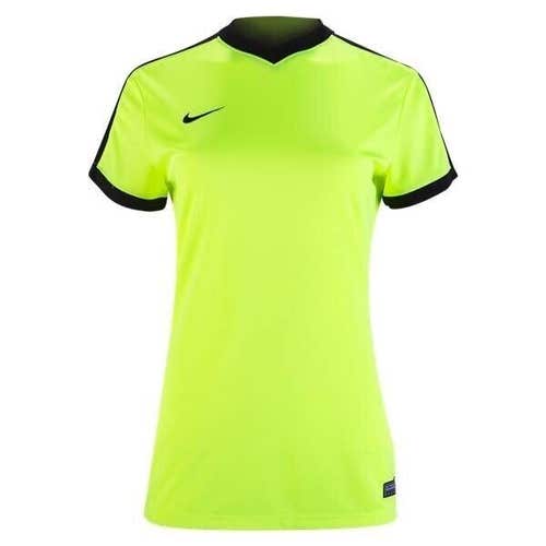 Nike Womens DriFIT US Striker IV Yellow Black Short Sleeve Soccer Jersey NWT $30