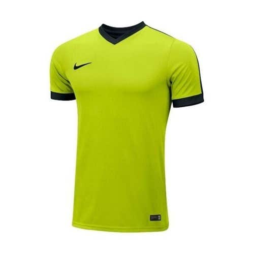 Nike Mens DriFIT 725898 US Striker IV Size Small Yellow Black Soccer Jersey NWT