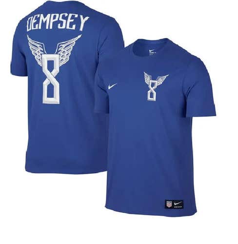 Nike Boys Youth Dempsey Hero 8 Size Extra Large Blue The Nike Tee Shirt NWT $25