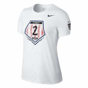 Nike Womens Sydney Leroux Boss Size Small White The Nike Tee Shirt NWT $30