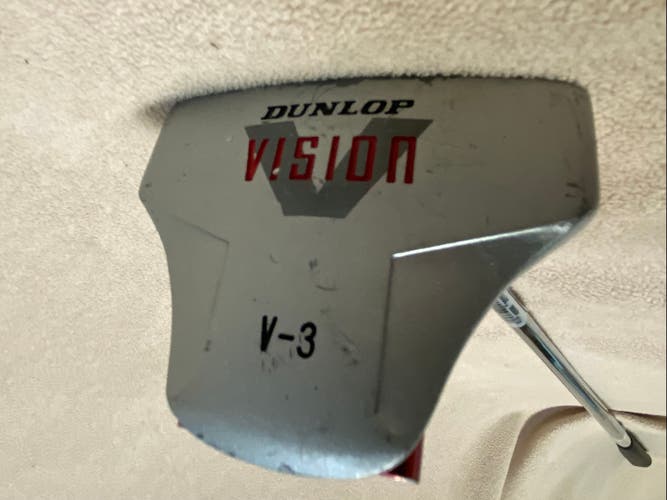 Unisex Used Dunlop Right Handed Mallet Vision V-3 Putter Uniflex 35"