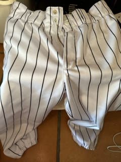 EUC White w/ Black Pinstripe Adult Men's Medium EvoShield Game Knickers