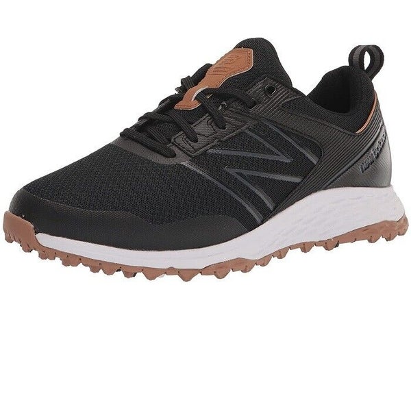 New Balance Men's Fresh Foam Contend Spikeless Golf Shoes - Black / Gum - 12 US