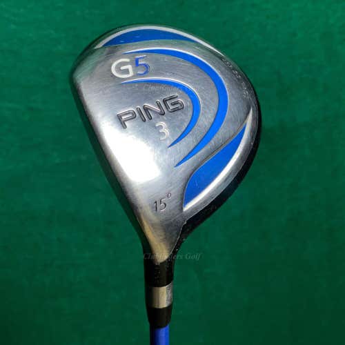 LH Ping G5 15° 3 Fairway Wood Grafalloy ProLaunch Blue 75R Graphite Regular