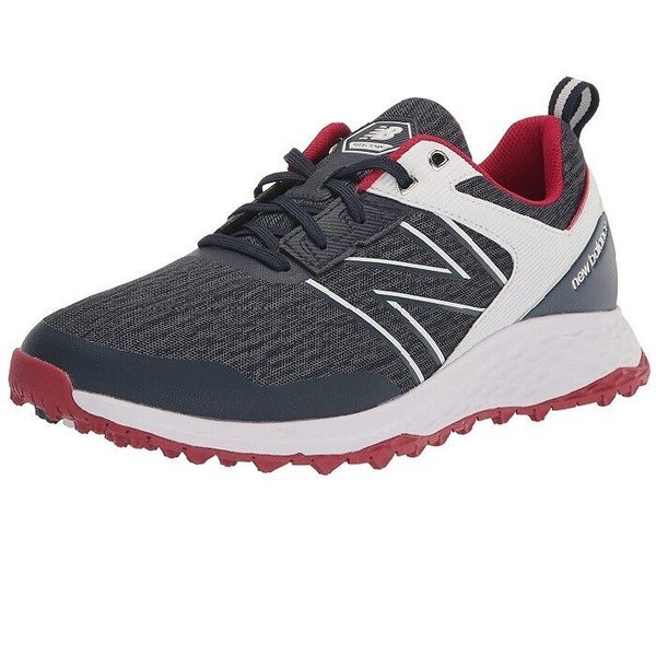 New Balance Men's Fresh Foam Contend Spikeless Golf Shoes - Red White Blue - 9.0