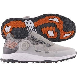 New Balance Men's Fresh Foam Pace SL BOA Spikeless Golf Shoes -Gray Orange  11.5
