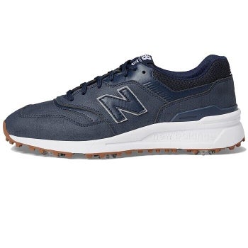 New Balance 997 Leather Spiked Golf Shoes - Navy Blue - 8 US / Medium