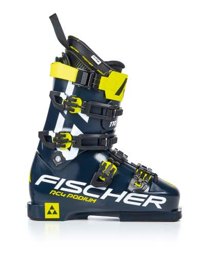 New Fischer RC4 Podium GT 110 VFF downhill ski boots 27.5 alpine blue US 9.5 men