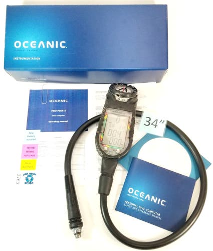 Oceanic Pro Plus 2.1 SCUBA Dive Air Integrated Computer, Compass Air & Nitrox 2
