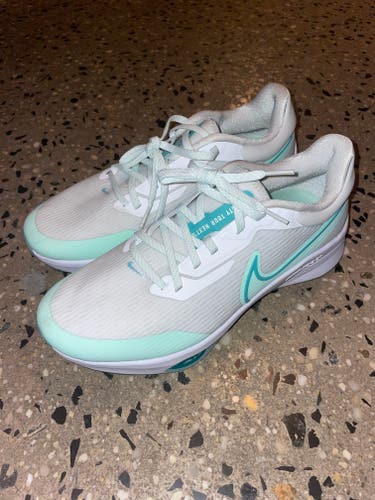 New Men's Size 9.5 (Women's 10.5) Nike Air Zoom Infinity Tour Next% White Mint Foam Golf Shoes