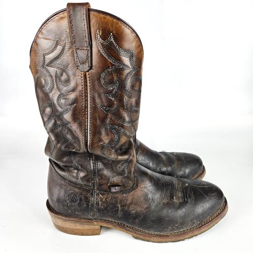 Double H DH1592 Mens Dylan Leather Work Biker Cowboy Steel Toe Boots Size 10 D