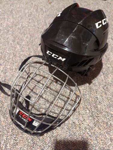 Used Youth CCM FL40 Helmet with cage