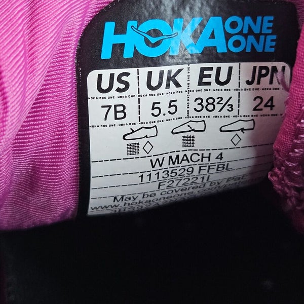 Hoka One One Mach 4 Women's Running Shoes Pink Comfort Walk Size: 7 B