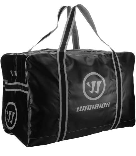 New $99 Warrior Hockey Black Grey Pro Player Junior Bag Medium Durable Tough