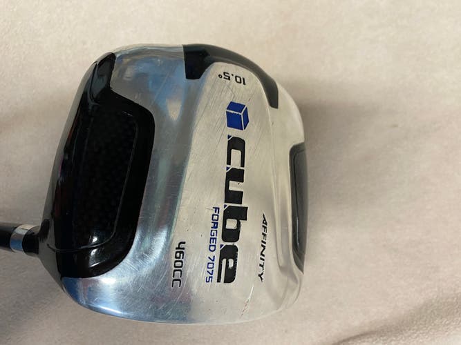Men's Used Affinity Right Handed Cube forged 7075 Driver Uniflex 10.5 Loft