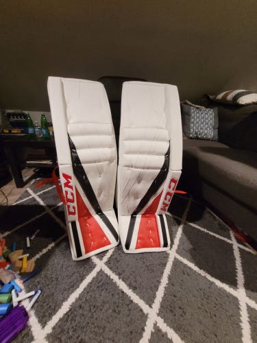 Used 36" CCM Extreme Flex E3.9 Goalie Leg Pads