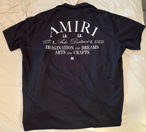 AMIRI men’s black shirt Arts District, size large