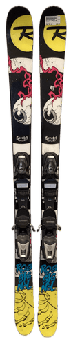Used Rossignol Scratch Pro 148 Cm Boys' Downhill Ski Combo
