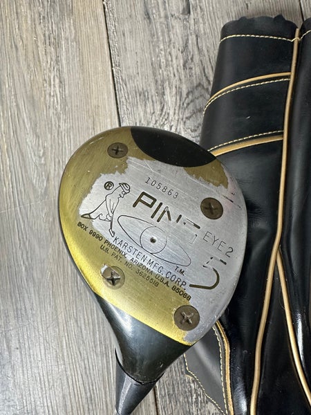 Karsten Ping Eye 2 Black Dot Driver #5 Wood Steel Shaft RH Ping Eye2 Vintage