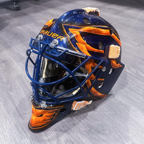 Used Senior Bauer 960 Goalie Mask Pro Stock