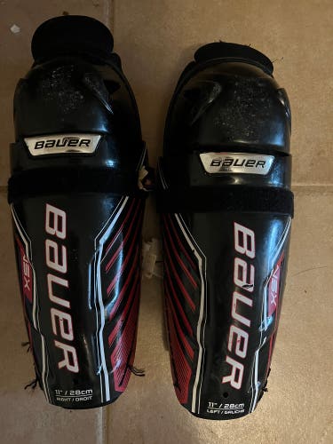 Used Bauer 11" NSX Shin Pads