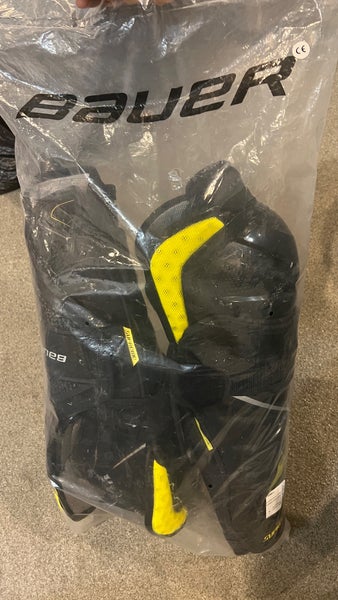 Bauer Supreme Ultra Sonic Shin Knee Guards Pads 15”