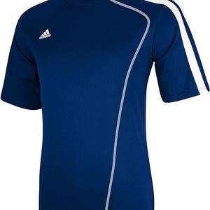 Adidas Mens Sostto Size Small Navy White Short Sleeve Soccer Team Jersey NWT $35
