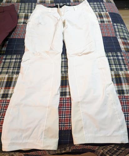 Women's Salomon Ski Pants- Size XL White