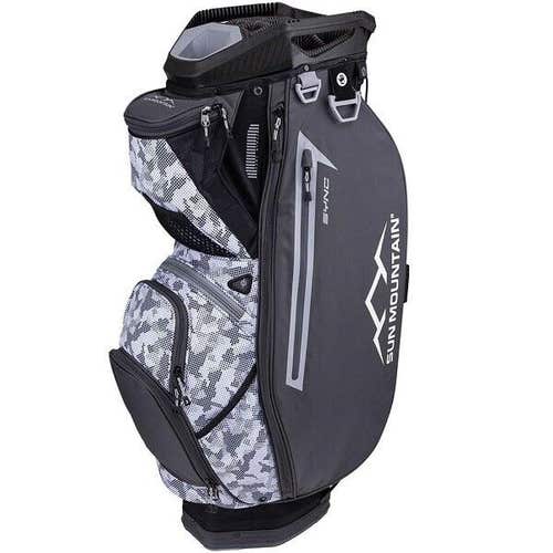Sun Mountain Golf 2024 Sync Cart Bag - 14-Way Cart Bag - BLACK / STEEL / VECTOR