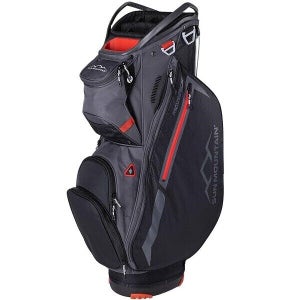 Sun Mountain Golf 2024 Maverick Cart Bag - 14-Way - BLACK / STEEL / RUSH RED