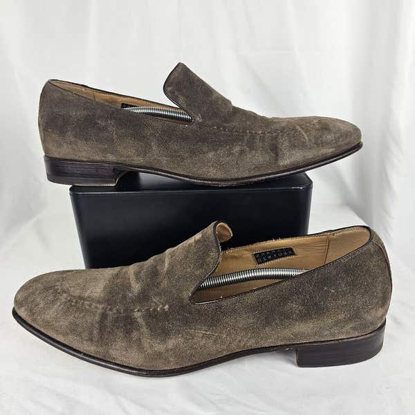 Calzoleria Harris for Barneys New York Italy Brown Suede  display picture 1