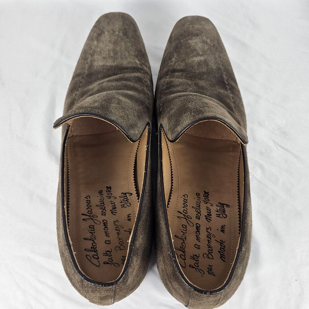 Calzoleria Harris for Barneys New York Italy Brown Suede 